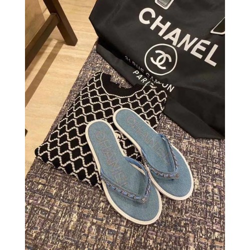 Chanel Summer Jeans Slippers Sandals CN-SS2576902